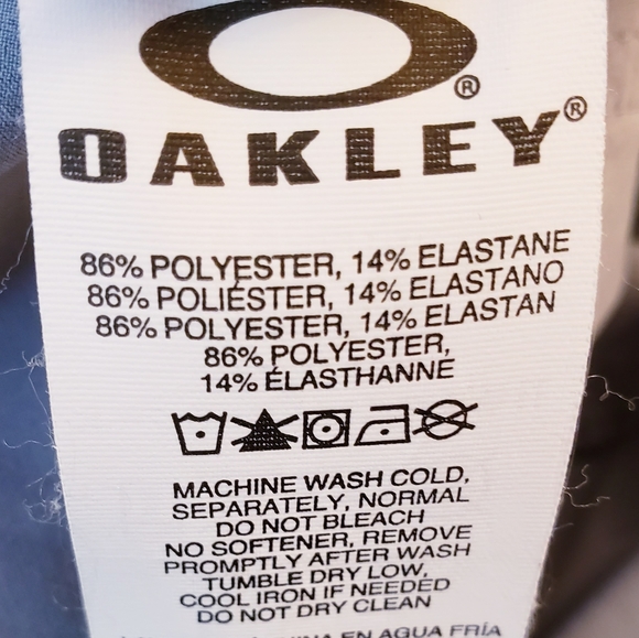 Oakley Shorts Zip Flat Front Pale Grey Size 30W - Picture 3 of 5